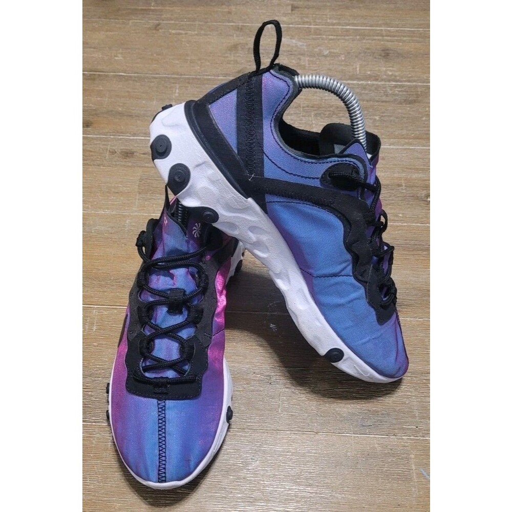 Nike React Element 55 PREMIUM Black Laser Fuchsia  CD6964-001 SZ 9 Women's Shoes
